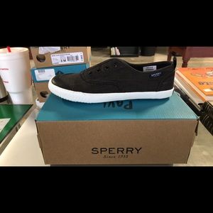 Sperry Sayel Clew Black Sizes 8 and 8.5 M - BNIB